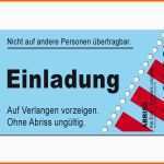 Hervorragen Einladungskarten Als Ticket Geburtstag Vintage