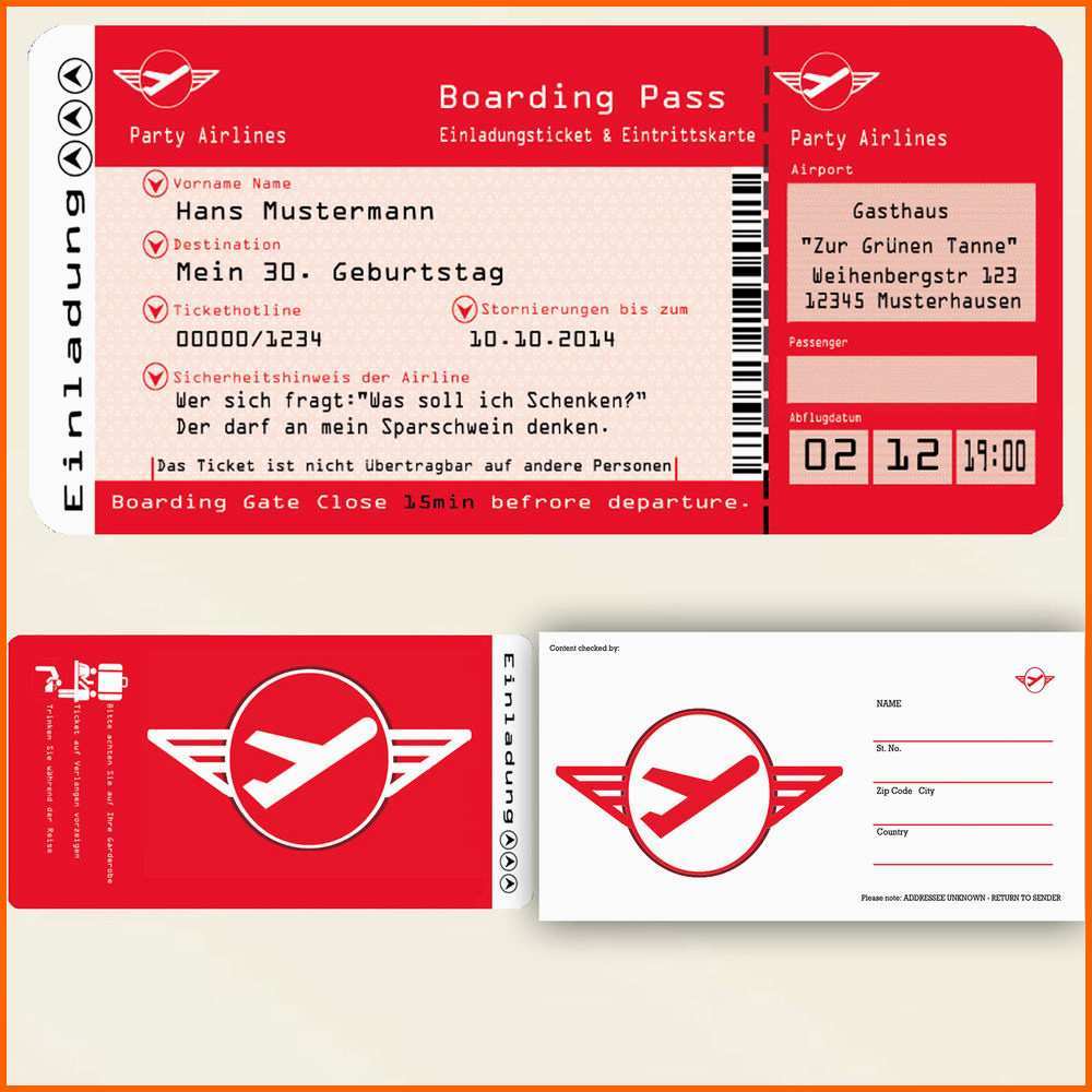Hervorragen Einladungskarten Geburtstag Einladung Ticket Party