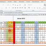 Hervorragen Excel Monatsübersicht Aus Jahres Dienstplan Ausgeben Per