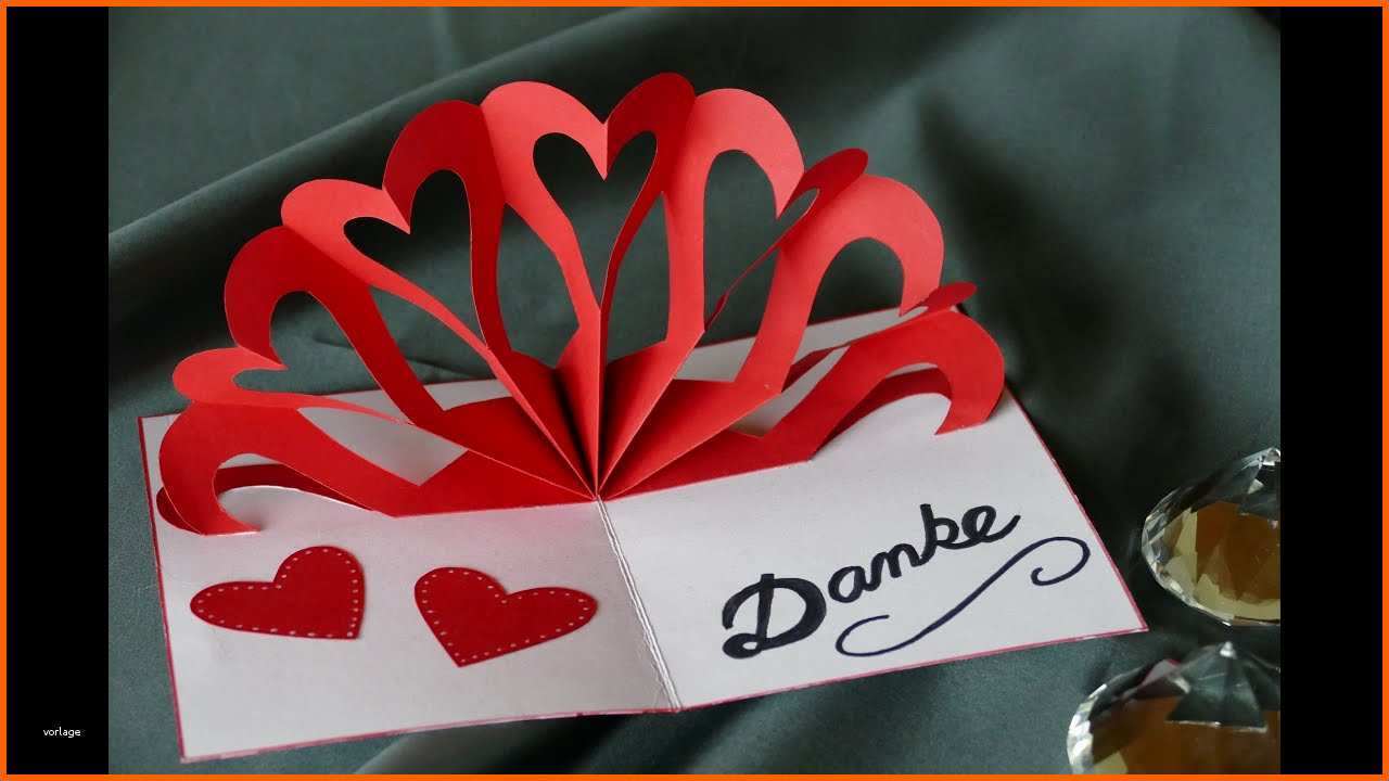 Hervorragen Herz – Klappkarte Heart – Pop Up Card Muttertag