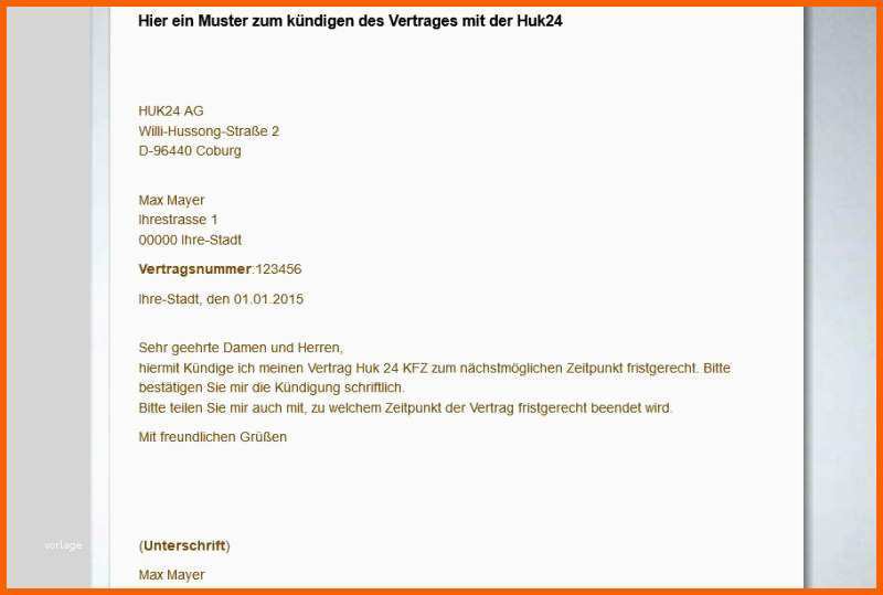 Hervorragen Kfz Versicherung Kündigen Mit Mustervorlage so Geht S