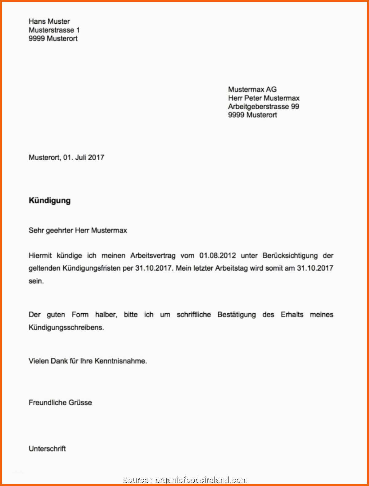 Hervorragen Komplex Muster Kündigung Handy Kündigung Schreiben