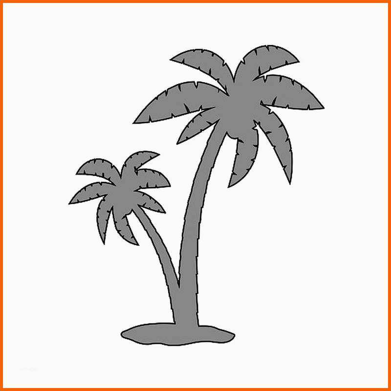 Hervorragen Motiv Schablone Palmen 7 X 10 Cm - Kostenlos Vorlagen