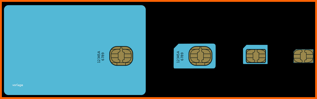 Hervorragen Sim Karte Mit Schablone Zuschneiden Micro & Nano Giga