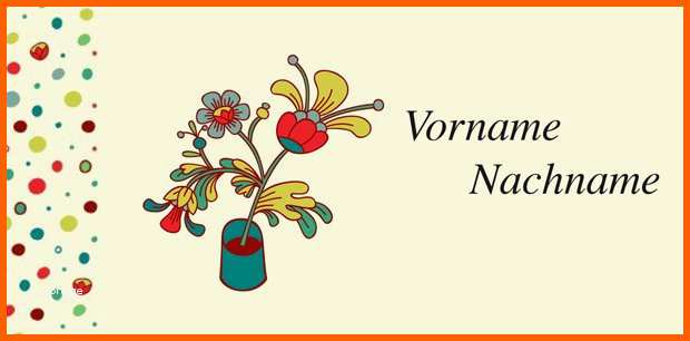 Hervorragen Tischkarten Geburtstag Kostenlose Vorlagen