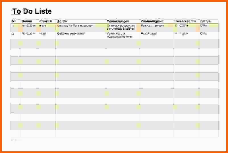 Hervorragen to Do Liste Vorlage Excel Kostenlos Angenehm to Do Liste