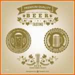 Hervorragen Vintage Bier Etiketten Vector