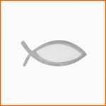Hervorragen Wachsmotiv Fisch 5x2 Cm 1 St Silber Wachsplatten