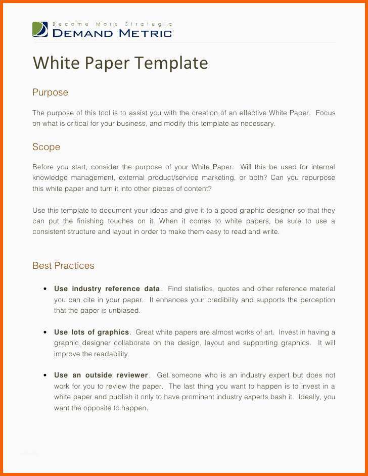 Hervorragen White Paper Template