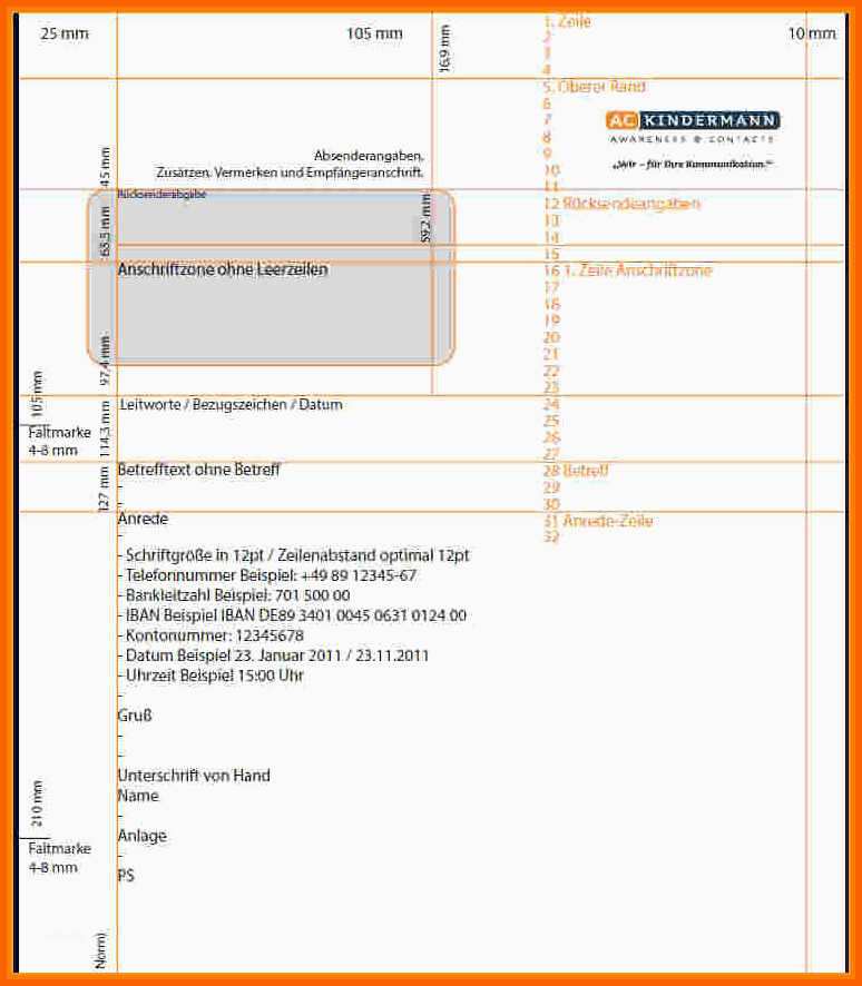 Hervorragend 16 Brief Schreiben Nach Din 5008