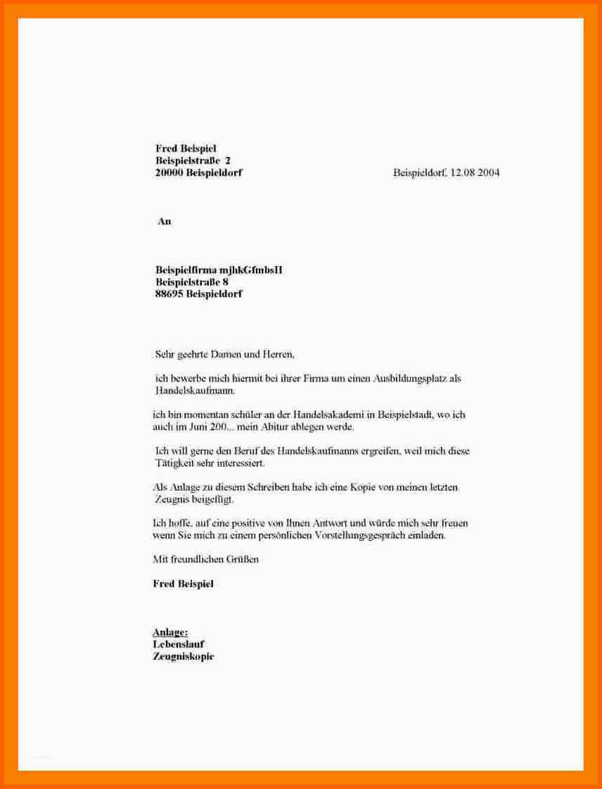 Hervorragend 17 formlose Bewerbung Muster