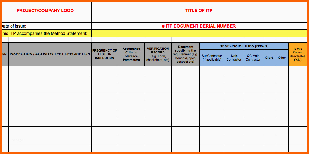 Hervorragend 26 Of Oilfield Inspection Test Plan Template for