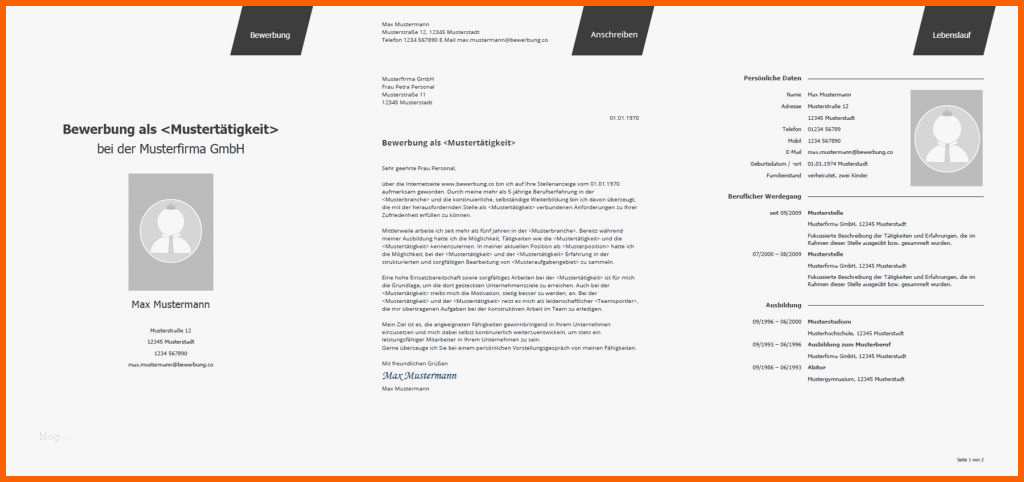 Hervorragend 67 Schönste Professionelle Bewerbung Vorlage Foto