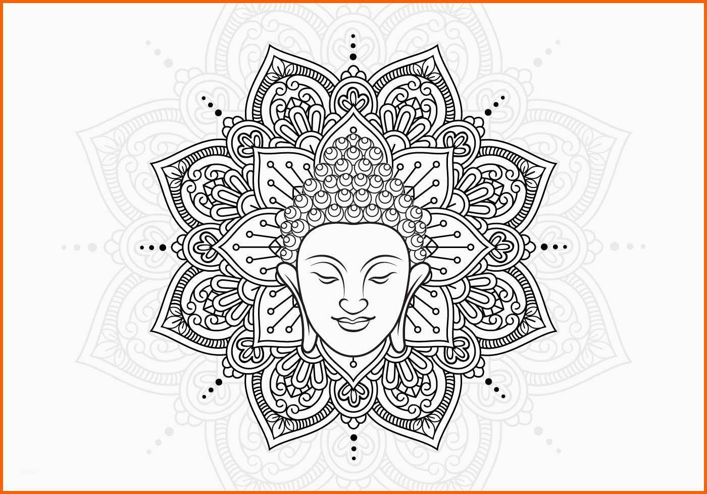 Hervorragend Buddha Head and Lotus Mandala Download Free Vector Art
