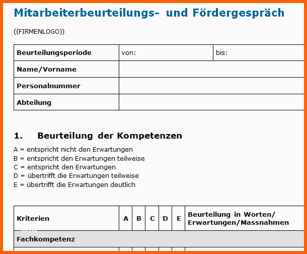 Hervorragend Download Paket Mitarbeitergespräch
