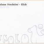 Hervorragend Elch Basteln – Stecktier