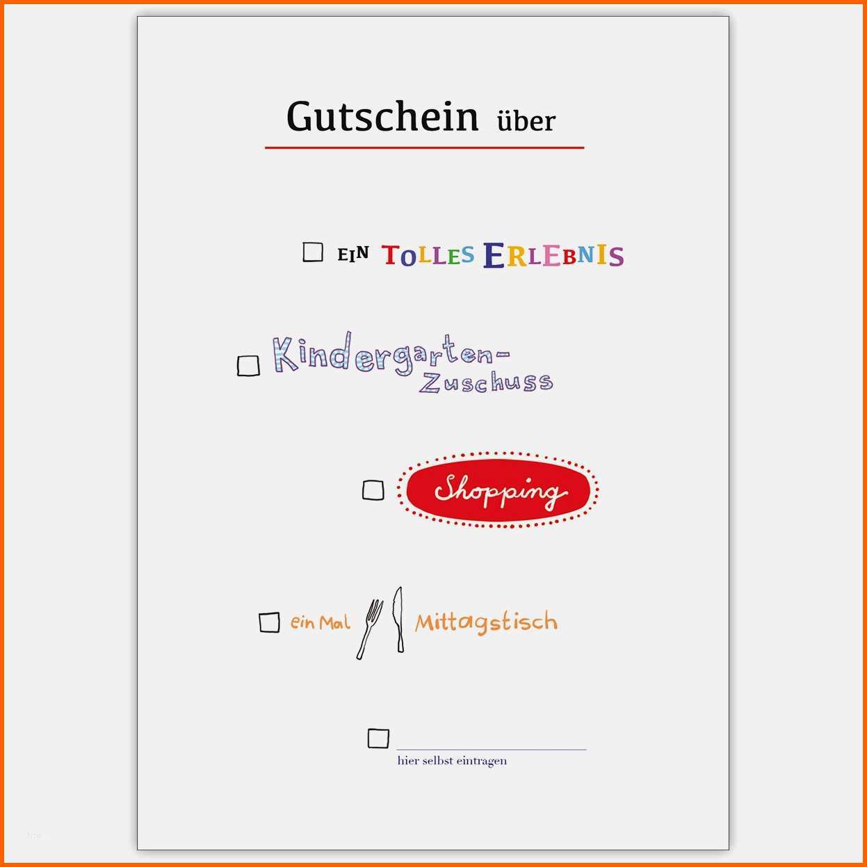 Hervorragend Essensgutschein Vorlage Kostenlos Zum Ausdrucken Schönste