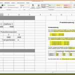 Hervorragend Excel Vorlage Produktionsplanung – De Excel