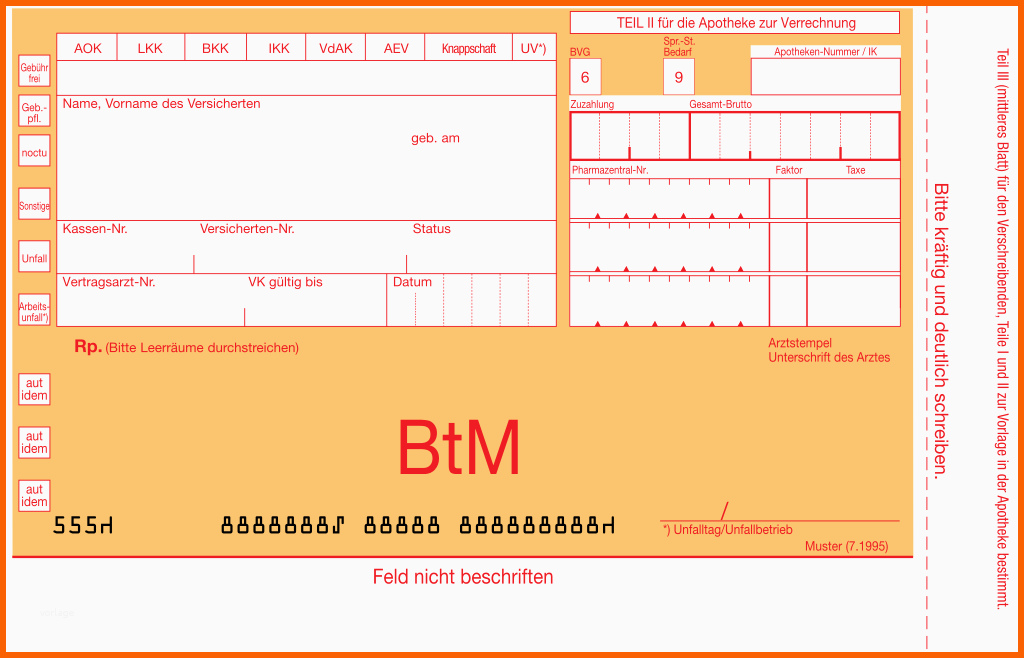 Hervorragend File Btm Rezept Muster 1995g Wikimedia Mons | Kostenlos