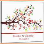 Hervorragend Fingerabdruck Baum Hochzeitstauben Fingerabdruck