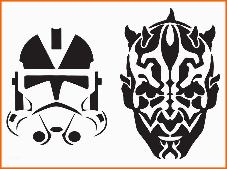 Hervorragend Für Star Wars Fans Pdf Vorlagen Für Den Halloween Kürbis