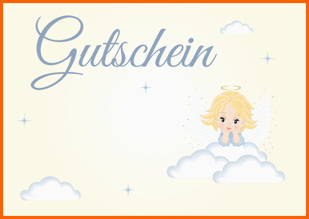 Hervorragend Gutscheinvorlage Zur Taufe Kostenlos Gestalten & Ausdrucken