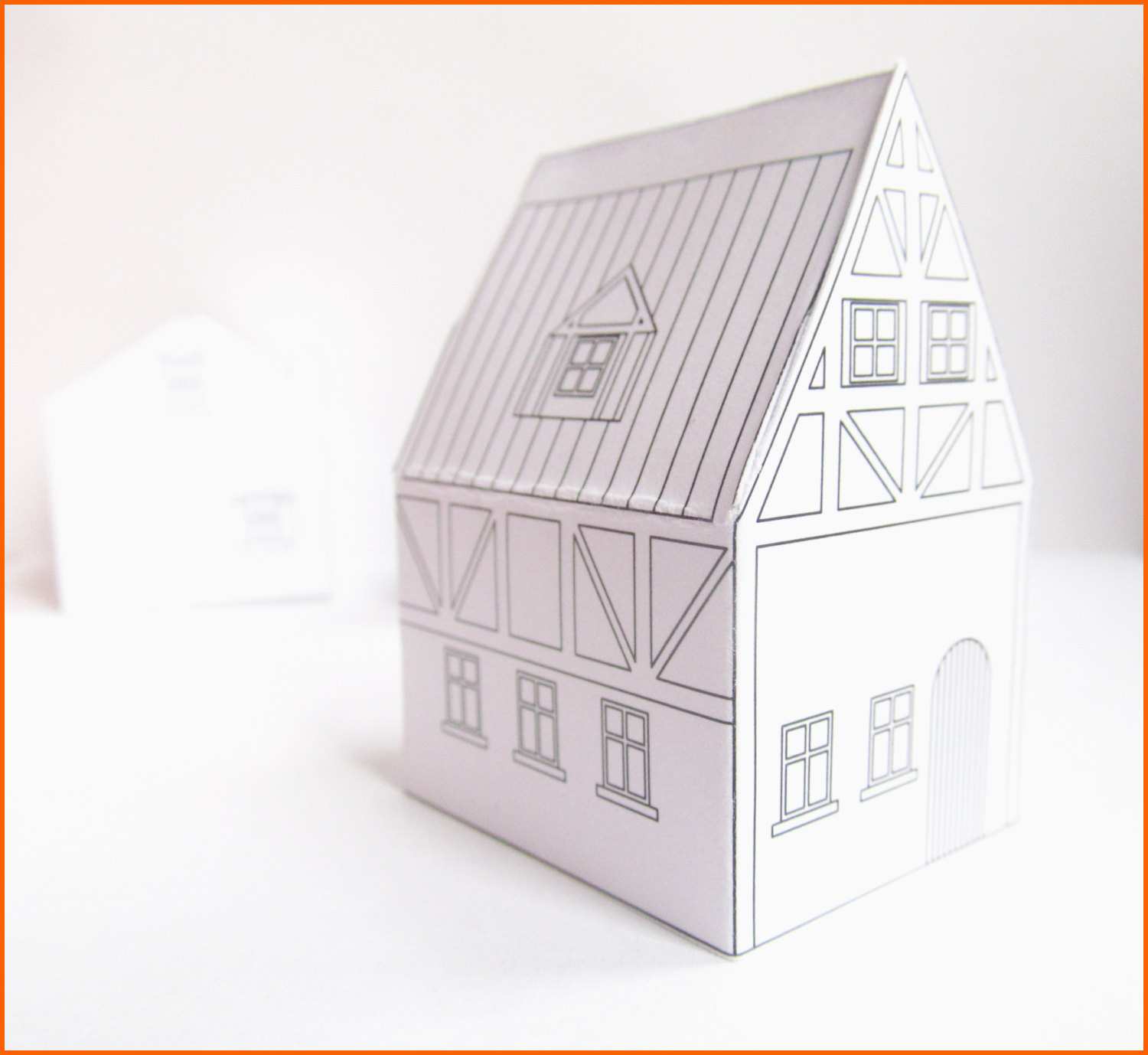 Hervorragend Haus Aus Papier Falten Basteln Avec Haus Basteln