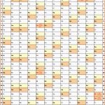 Hervorragend Kalender 2013 Excel Zum Ausdrucken 12 Vorlagen Kostenlos