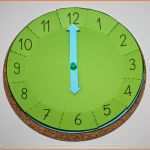 Hervorragend Klassenkunst Bastelvorlage Uhr