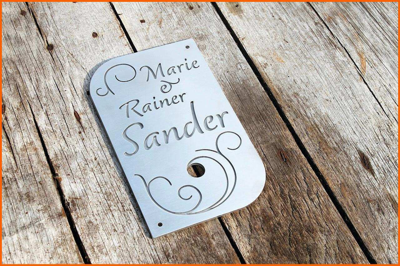Hervorragend Klingelschild Briefkastenschild Gravur Koln Vorlage