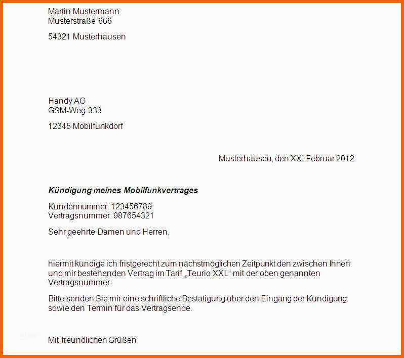 Hervorragend Kündigung Fitnessstudio Vorlage Pdf Angenehm Vodafone