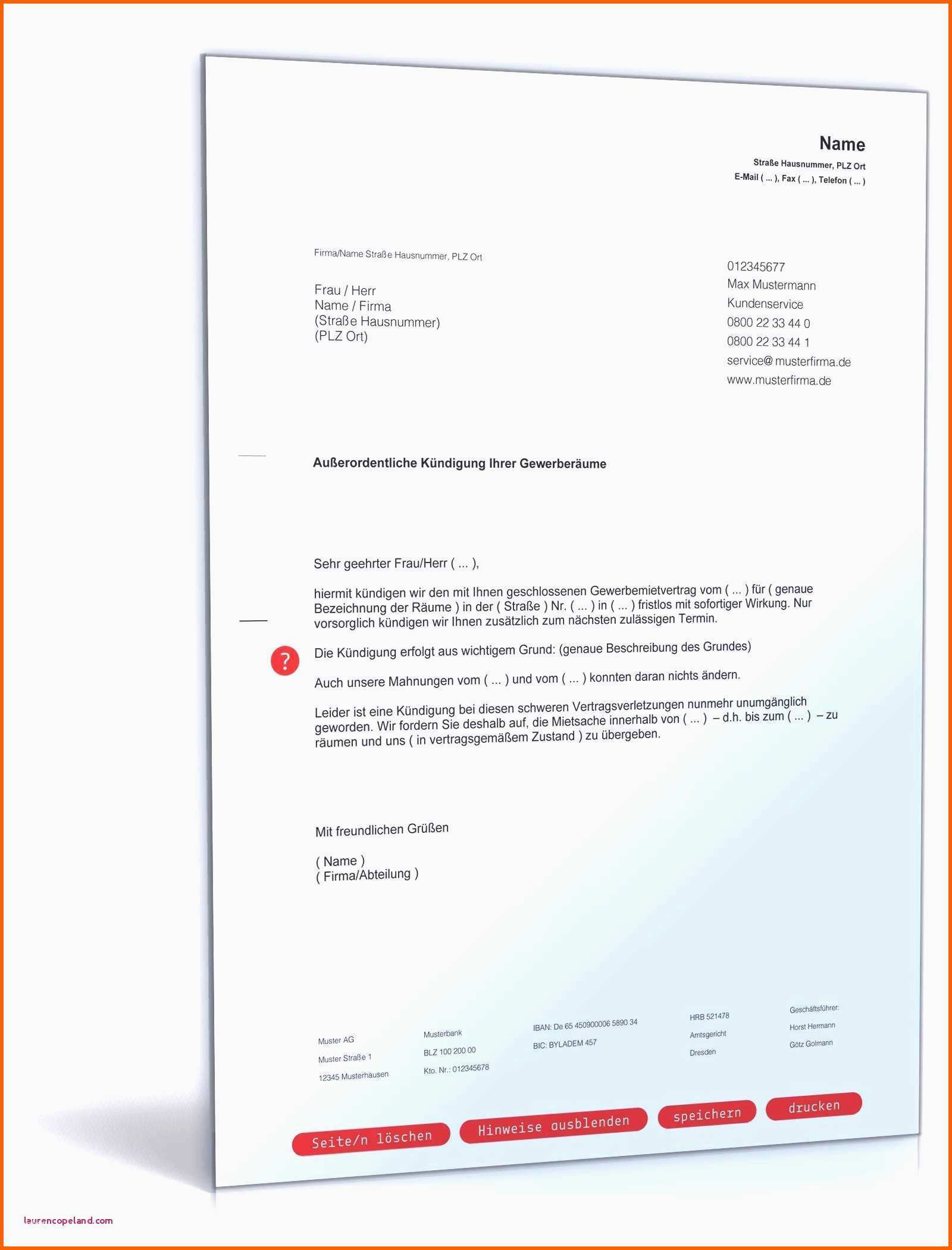 Hervorragend Kundigung Strom Umzug Vorlage Absender Adressat
