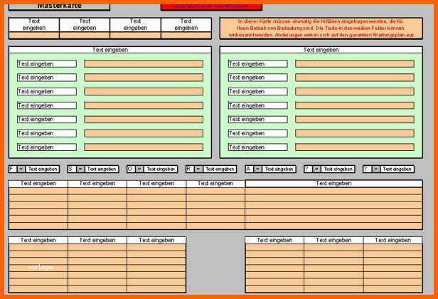 Hervorragend Maschinen Wartungsplan Vorlage Excel – De Excel
