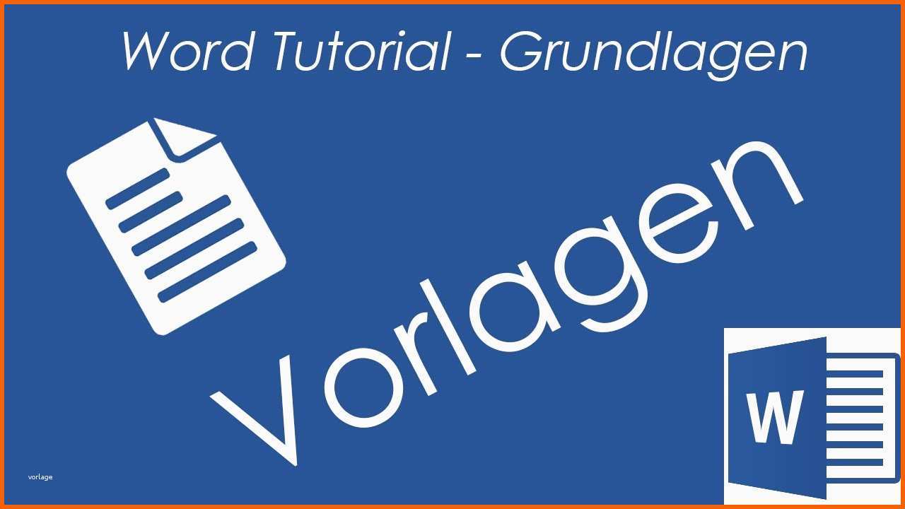 Hervorragend Tutorial Word 2016 Vorlagen Erstellen Benutzten