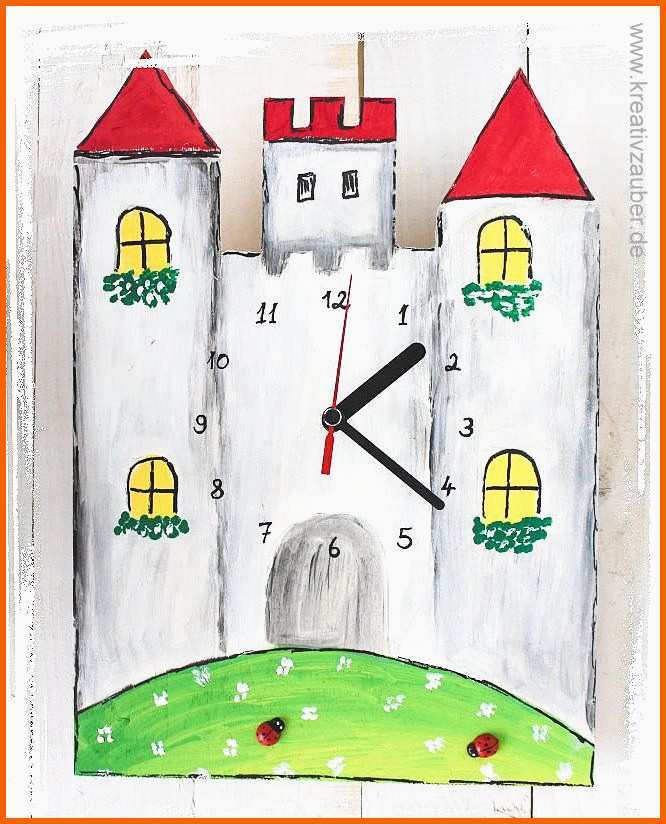 Hervorragend Uhr Selber Basteln Klassenkunst Bastelvorlage Uhr Uhr