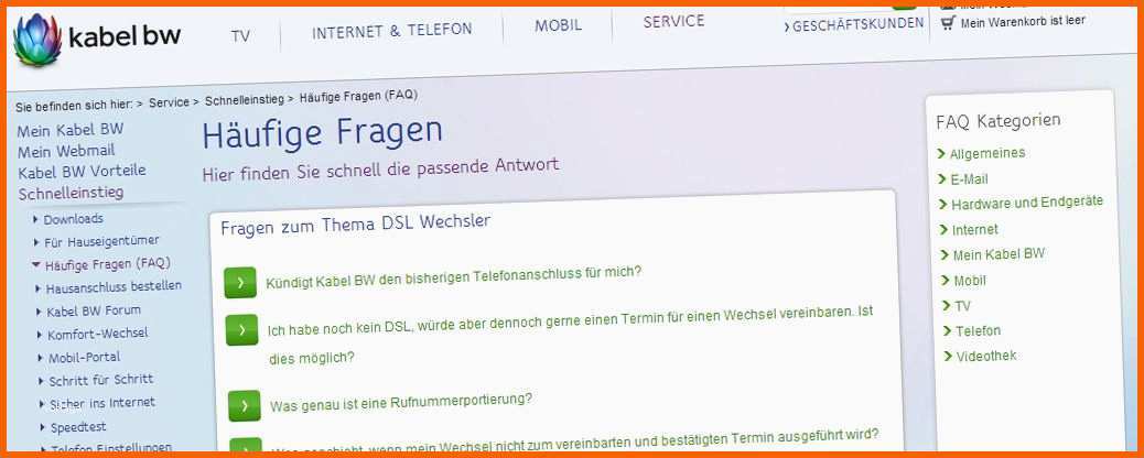 Hervorragend Unitymedia Kündigung Vorlage