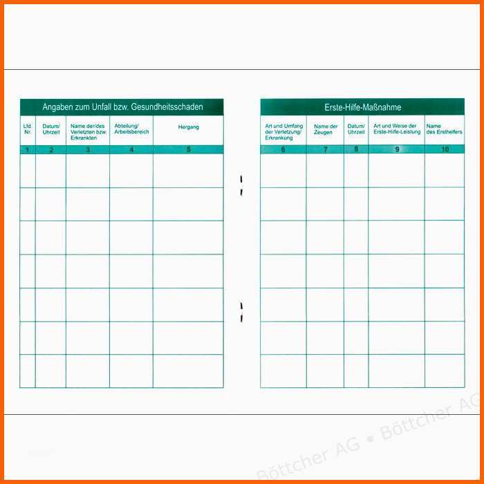 Hervorragend Verbandbuch Vorlage Word – Wordde