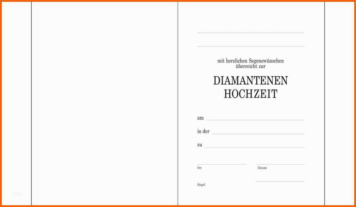 Hervorragend Vorlage Diamantene Hochzeit Thomas Verlag Leipzig