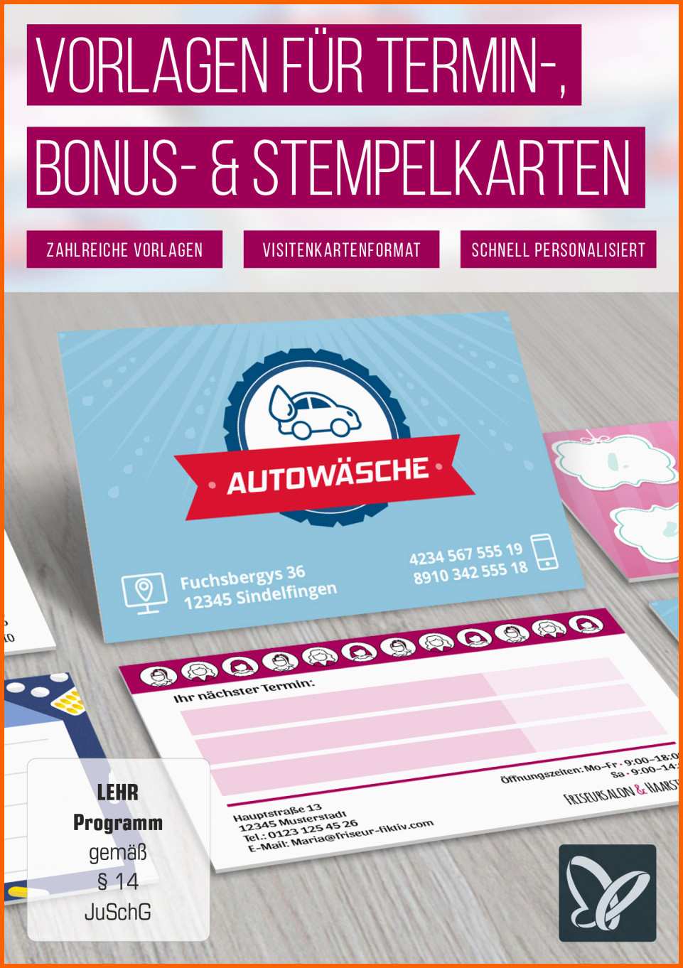 Hervorragend Vorlagen Für Termin Bonus Und Stempelkarten