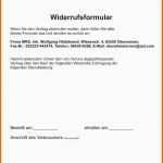 Hervorragend Widerrufsformular