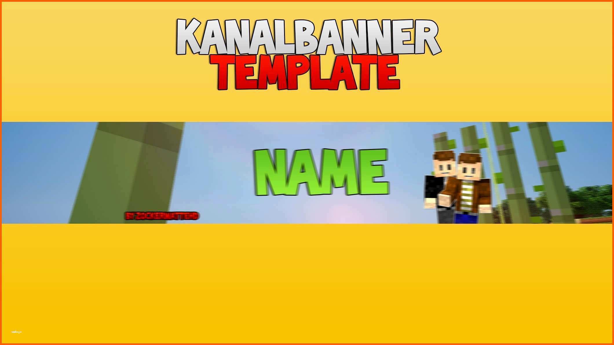 Hervorragend Youtube Kanalbanner Vorlage Genial Kanal Banner Template V