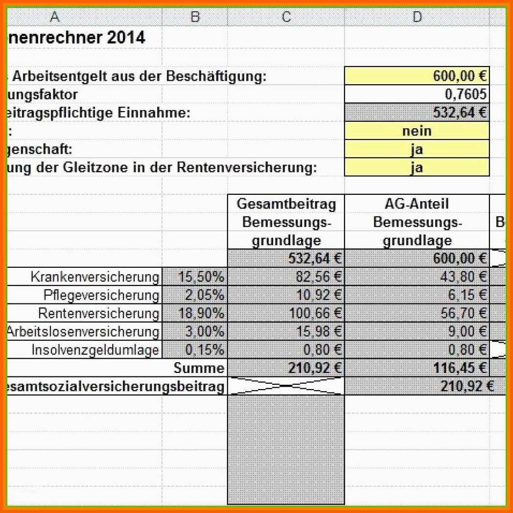 Ideal 11 Gehaltsabrechnung Vorlage Excel