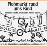 Ideal 14 Flohmarkt Plakat Vorlage