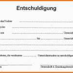 Ideal 15 Entschuldigung Fr R Schule Wegen Arzttermin Muster