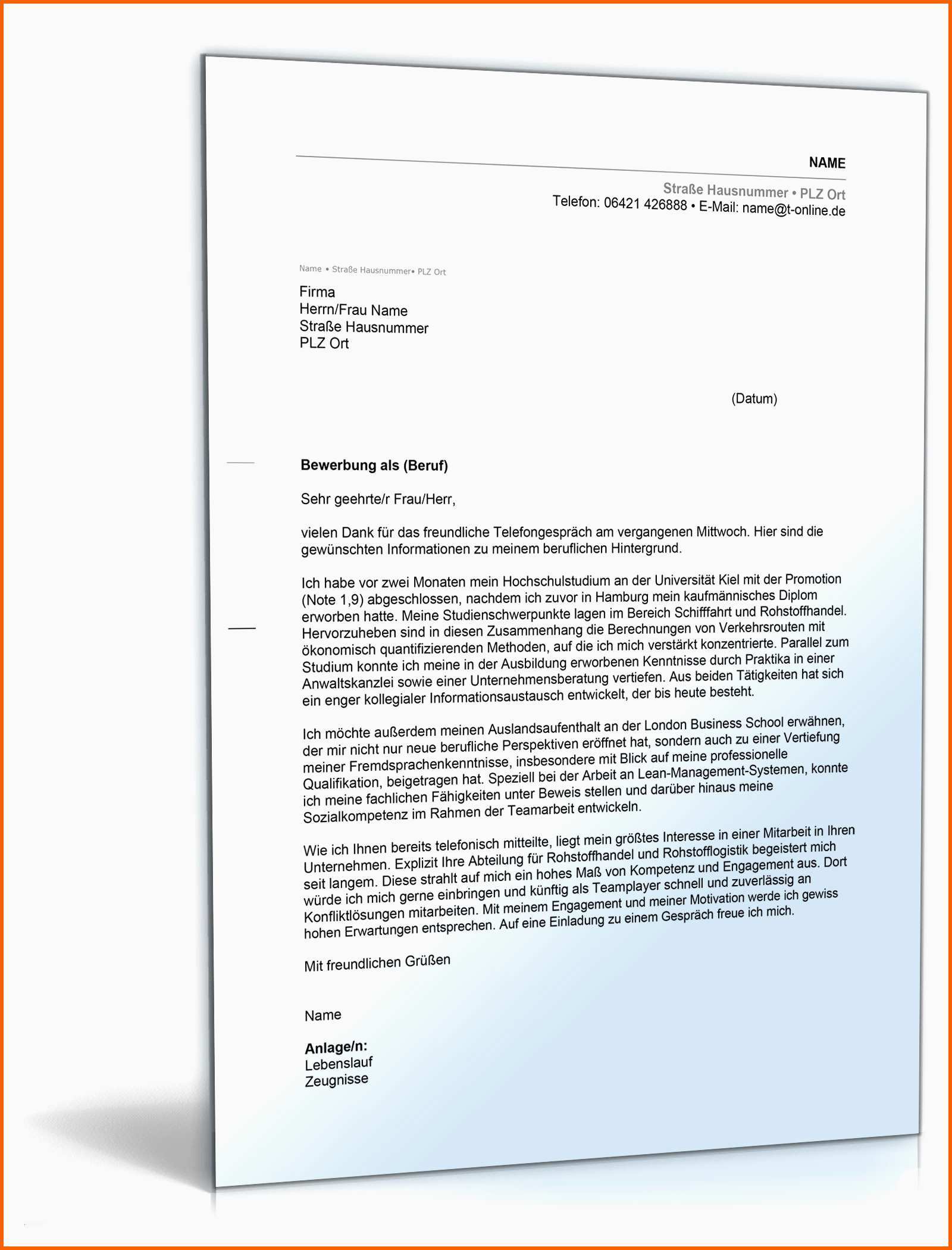 Ideal 19 Deckblatt Bewerbung Praktikum Vorlage