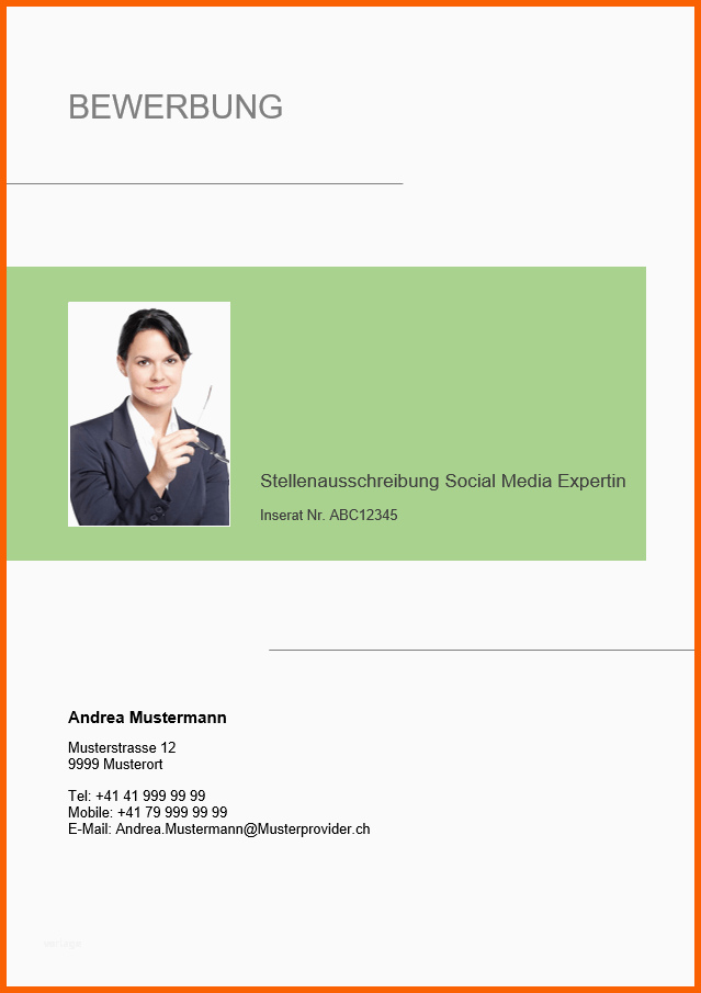 Ideal Deckblatt Bewerbung Kostenlose Word Vorlage & Muster