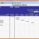 Ideal Excel Vorlage Haushaltsbuch 2009 Download