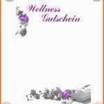 Ideal Gutschein Vorlage Massage Wunderbare Nett Massage