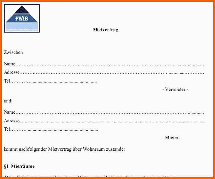 Ideal Kündigung Untermietvertrag Vorlage Kostenlos