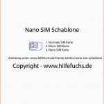 Ideal Micro Sim Vorlage Luxus Nano Sim Für Das iPhone 5